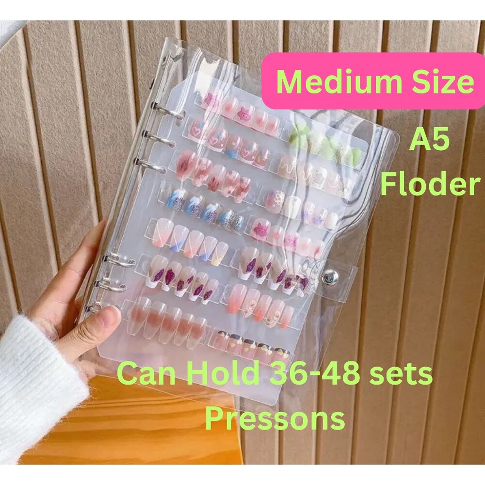 Press On Nails Organizer/Storage/Holder| M/Portable Size